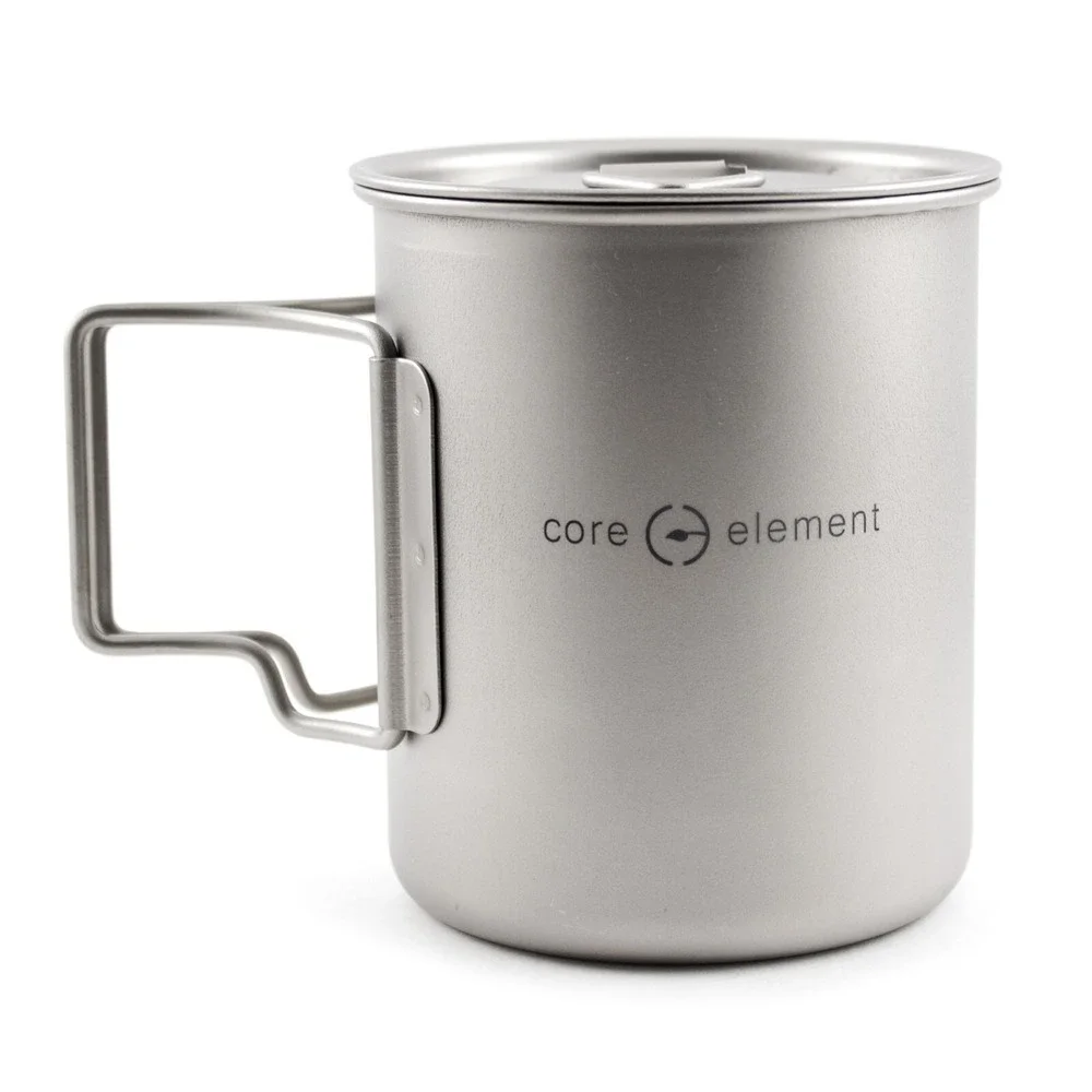 100% Titanium Cookware Ultralight 15oz 450ml Cup Mug Long Spoon Spork‎ Knife NEW